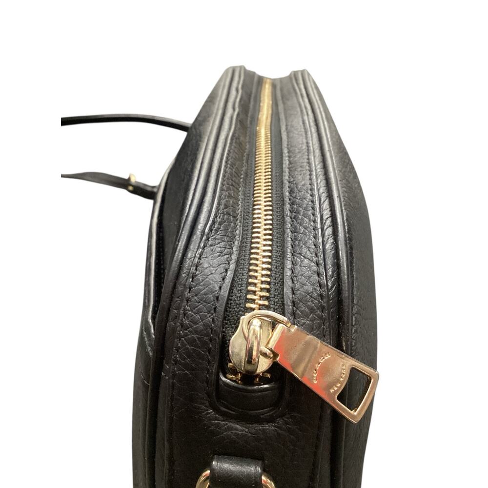 Coach Purse Women’s 1 Size Isla Leather Camera Crossbody Bag Gold Hardware Black - Picture 5 of 11